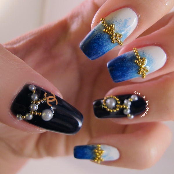 Japanese Nail Art Inspired Chanel Nails, Natalie C.'s (gemsinabottle)  Photo