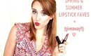 Spring & Summer Lipstick Faves (+giveaway!!)