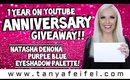 1 Year On YouTube Anniversary Giveaway! | Natasha Denona Eyeshadow Palette! | Tanya Feifel