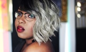 Fifty Shades Of Grey|| How i got my Asymetric Bob || Halfshaved Quick Weave