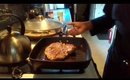 seared steak