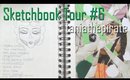 Sketchbook Tour #6 {Watercolor & Printmaking College Classes}
