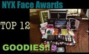 NYX Face Awards Top 12 Unboxing NYX GOODIES!