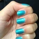 Loving this new aqua blue nail polish by NYC