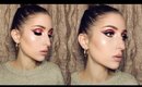 Red Eyeshadow + Nude Lips ♡  Fall Makeup Tutorial ♡ Collab w/ BeautyBabee72