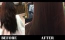 KERATIN HAIR TREATMENT || CURLY TO STRAIGHT HAIR