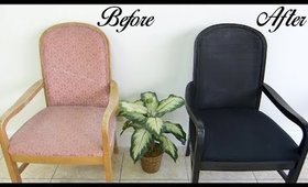 DIY How to Refurbish A Chair With Paint and Fabric