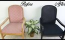 DIY How to Refurbish A Chair With Paint and Fabric