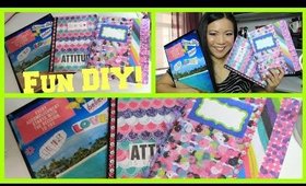 DIY Back To School Supplies | Inspirational Notebooks & Folders