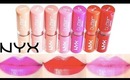 NYX Butter Lipstick Swatches on Lips ♡ 7 shades