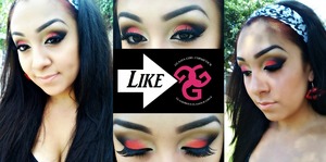 Look created with Glama Girl Cosmetics 120 palette