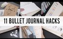 11 BULLET JOURNAL HACKS / DIY / Tips / IDEAS  | ANN LE