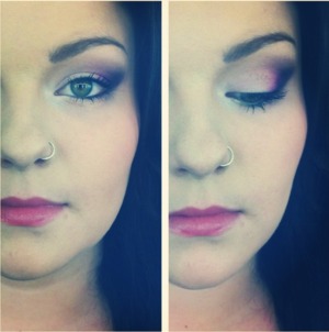 This is a look I did in school on my gorgeous friend Jessi! It's an eye shadow look for close set eyes.