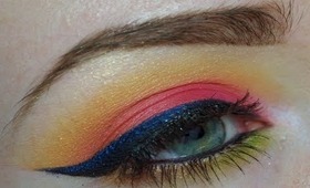 Sunset Eyes & Midnight Blue Eyeliner