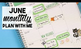 June Monthly Plan with Me | Erin Condren Deluxe Monthly