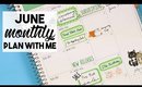 June Monthly Plan with Me | Erin Condren Deluxe Monthly