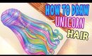 HOW to DRAW - UNICORN HAIR ! 🦄(with PENCILS)