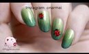 Freehand ladybug nail art tutorial