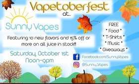 Save the Date! Vapetoberfest at Sunny Vapes!