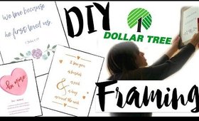 DIY DOLLAR TREE FRAMING + FREE PRINTABLES! DIY COLLAGE WALL!