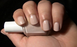 Nails: Essie Nail Polish in Topless & Barefoot. It was hard to find, but worth it.