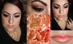 Sushi kiss maquillaje tonos naranjita y marron - orange and brown makeup