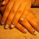 White and Black Nail designs