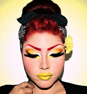 How i love my eyeshadows! Using tako, love+, flamepoint, n buttercupcake <3 Lips: Pop rox