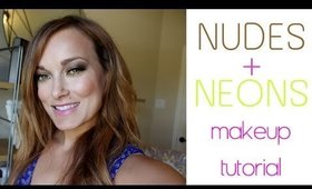 TUTORIAL: Nude and Neon Eyes Featuring Urban Decay Electric and Naked 2 Palettes