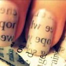 Adorable writing nails