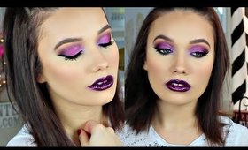 Smokey Purple + Dark Lips Makeup Tutorial | Day 10 SHAEMAS