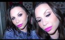 Valentines Week Day 2 | Grungy Hot Bright Pink Make Up Tutorial
