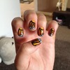Butterfly wing nail art
