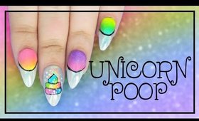 Unicorn Poop nail art