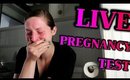 SHOCKING Live Pregnancy Test Reaction Surprise Pregnancy Reveal To Family | Caitlyn Kreklewich