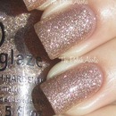 Goldish/Silverish Glitter Nails