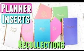 Michaels Recollections Planner Review | Michaels Plannner Inserts