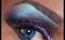 Purple and Blue Glitter-Eyeshadow Tutorial