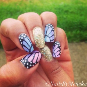 don't forget to follow @nailsbymeneka on Instagram for more nail art! tutorial soon!