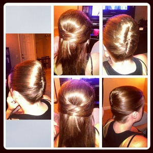 Playing with my best friends hair while we watched the presidential debates :)