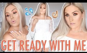 OLD SCHOOL GRWM 💕 Makeup, Hair & Outfit! 🔥 Bronze Eyes & Pale Pink Lips!