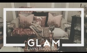 Glam Living Room Tour 2019| Glam Living Decor| Design Inspiration