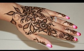 How To Draw Easy/Simple Henna/Mehendi Design For Karwa Chauth