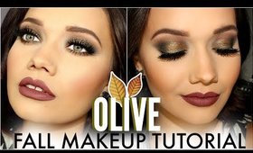 OLIVE SMOKEY EYES | FALL MAKEUP TUTORIAL