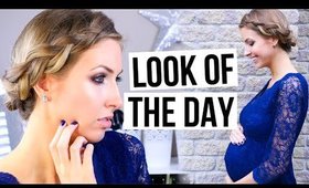 EASY CHRISTMAS HOLIDAY LOOK || Halo Braid & Smokey Eye