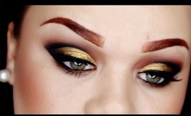 Black & Gold Cut Crease ♡ New Years Collab w/ MakeupbyGio