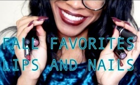 ☆ Fall Favs: Lip and Nail Color Swatching + Dupes!