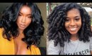 Curly To Straight Natural Hair Transformations Roller Set Edition