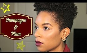 Champagne & Plum | Simple Full Face Talk Through Tutorial | KENYA HUNT