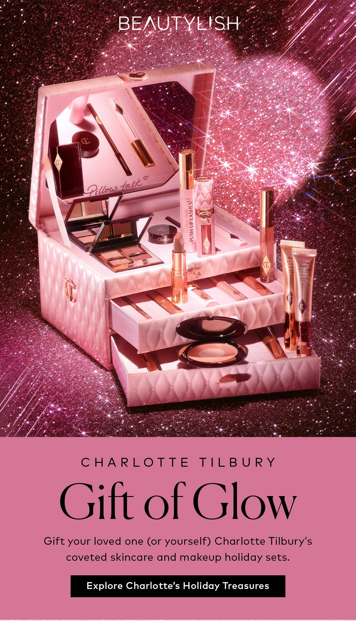 Gift your loved one (or yourself) Charlotte Tilbury’s coveted skincare and makeup holiday sets. Shop the Charlotte Tilbury Holiday Collection on Beautylish.com! 